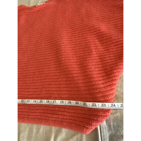 Hyfve Sweater Womens Size Medium Bright Orange Oversized Pullover Sweater - Picture 9 of 10